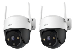 Kit videovigilancia 2 Cámaras imou Cruiser SE+ 4MP +E IPC-S41FEN IP Imagen a color 24/7 Audio bidireccional Micrófono y Altavoz Incorporado Disuasión Activa detección humana + accesorios - Kit CCTV