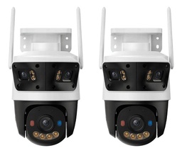 kit cronos 2 cámaras de seguridad imou Cruiser Triple 11MP IPC-S7UN-11M0WED IP Wifi full Color 2 lentes Fijos 3mp c/u + Lente PT 5 Mp Disuasión Activa Audio Bidireccional detección con IA