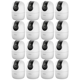Kit Cronos 16 Cámaras Seguridad Interior Imou Ranger 2C Pro 3MP WiFi 360° Pan Tilt Visión Nocturna Color Audio Bidireccional Detección Humana Smart Tracking Alarma Activa SD Nube CCTV