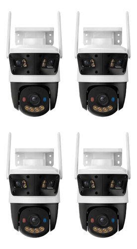 kit cronos 4 cámaras de seguridad imou Cruiser Triple 11MP IPC-S7UN-11M0WED IP Wifi full Color 2 lentes Fijos 3mp c/u + Lente PT 5 Mp Disuasión Activa Audio Bidireccional detección con IA