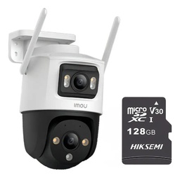 Imou Cámara de seguridad Cruiser 8MP IPC-S7XN-8M0WED-PLUS-128 Con MicroSD 128GB Doble Lente FULLCOLOR Imou Sense Alta definición Audio Doble Vía Detección de humanos 8M0WED Protección Exterior IP66