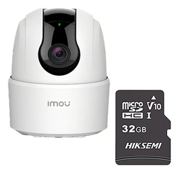 IMOU Cámara TA22CN-PLUS-32 Ranger 2MP Con MicroSD 32gb y Letrero disuasivo IP Domo Motorizado Wifi H.265 Autotracking Detección de Humanos Modo Privacidad Micrófono y Bocina Integrada 3.6mm TA22CN Audio dos vías