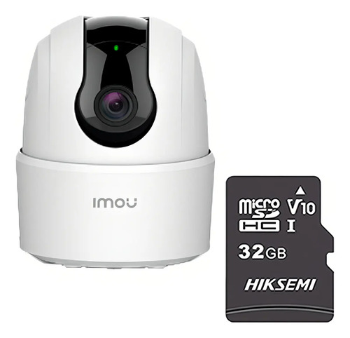 IMOU Cámara TA22CN-PLUS-32 Ranger 2MP Con MicroSD 32gb y Letrero disuasivo IP Domo Motorizado Wifi H.265 Autotracking Detección de Humanos Modo Privacidad Micrófono y Bocina Integrada 3.6mm TA22CN Audio dos vías