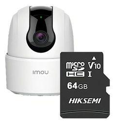 IMOU Cámara TA22CN-PLUS-64 Ranger 2MP Con MicroSD 64gb y Letrero disuasivo IP Domo Motorizado Wifi H.265 Autotracking Detección de Humanos Modo Privacidad Micrófono y Bocina Integrada 3.6mm TA22CN Audio dos vías