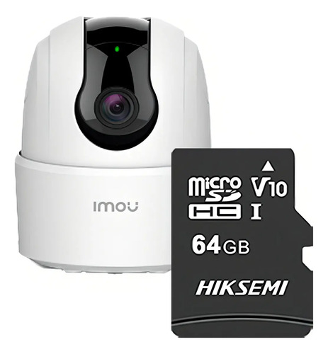 IMOU Cámara TA22CN-PLUS-64 Ranger 2MP Con MicroSD 64gb y Letrero disuasivo IP Domo Motorizado Wifi H.265 Autotracking Detección de Humanos Modo Privacidad Micrófono y Bocina Integrada 3.6mm TA22CN Audio dos vías