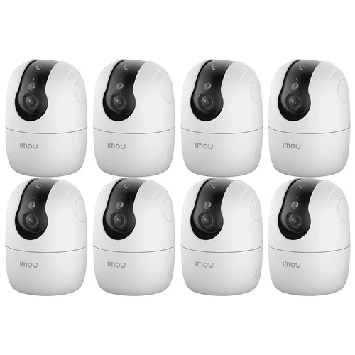 Kit Cronos 8 Cámaras Seguridad Interior Imou Ranger 2C Pro 3MP WiFi 360° Pan Tilt Visión Nocturna Color Audio Bidireccional Detección Humana Smart Tracking Alarma Activa SD Nube CCTV