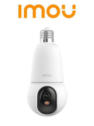 MOU BulbCam 3MP (IPC-K6C-3H1WEB-E27-imou)- Cámara de 3MP/ Disuasión activa/ Modo privacidad/ Detección de humanos & Vehículos/ Audio bidireccional/ Full Color/ Smart tracking (No incluye Foco)
