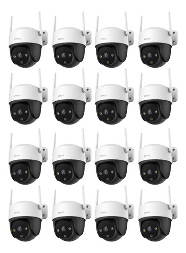 Kit Videovigilancia Cronos 16 Cámaras IMOU S41FEN ip rotación 355° audio bidireccional imagen a color 24/7 interiores/exteriores seguimiento inteligente + 16 MicroSD 256GB + Accesorios - Kit CCTV