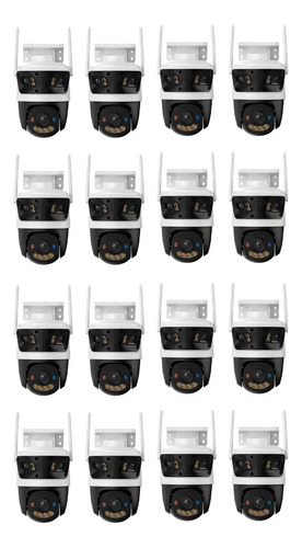 kit cronos 16 cámaras de seguridad imou Cruiser Triple 11MP IPC-S7UN-11M0WED IP Wifi full Color 2 lentes Fijos 3mp c/u + Lente PT 5 Mp Disuasión Activa Audio Bidireccional detección con IA
