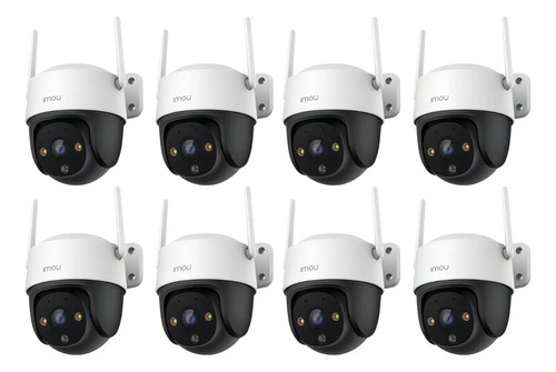 Kit videovigilancia 8 Cámaras imou Cruiser SE+ 4MP +E IPC-S41FEN IP Imagen a color 24/7 Audio bidireccional Micrófono y Altavoz Incorporado Disuasión Activa detección humana + accesorios - Kit CCTV
