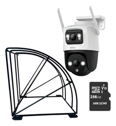 Kit Cronos Cámara Imou PTZ Wifi IPC-S7XN-6M0WED 6MP + Estructura Metalica + MicroSD 256gb - Kit CCTV S7XN6-PROTEC-256 Cámara Doble Lente Full Color + Imou Sense Con Audio Doble Vía Y Detección de humano