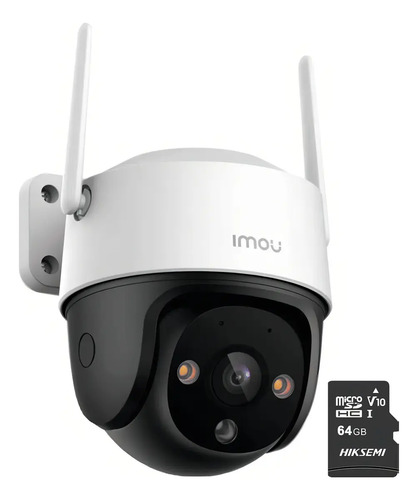 Imou Cámara de seguridad WIFI Cruiser SE+ 3MP IPC-K7CN3H-PLUS-64 Con MicroSD 64GB FULLCOLOR Imou Sense Alta definición Audio Doble Vía Detección de humanos Autotracking Con Protección Exterior IP67