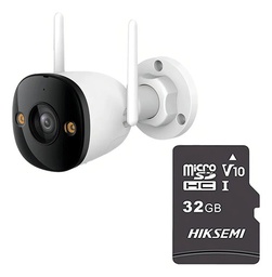 Imou Cámara de seguridad IP IPC-K3DN-3H0WF-P-32 + MicroSD 32GB Bullet WiFi 3MP micrófono integrado Fullcolor detección de humanos IR 30m CCTV protección IP67 Notificaciones 3H0WF Modo privacidad