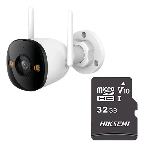 Imou Cámara de seguridad IP IPC-K3DN-3H0WF-P-32 + MicroSD 32GB Bullet WiFi 3MP micrófono integrado Fullcolor detección de humanos IR 30m CCTV protección IP67 Notificaciones 3H0WF Modo privacidad