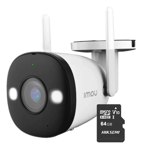 IMOU Cámara IP Bullet 3 IPC-S3EN-5M0WE-PLUS-64 Wifi 5 Mp Full Color IMOU Sense Visión Nocturna Inteligente Audio Dos Vías Con MicroSD 64GB Disuasión Activa 30 Mts de IR Máxima seguridad Protección Exterior IP67 S3EN Detección de Humanos y vehículos