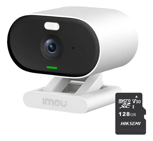 Imou Cámara IP WIFI 2MP C22FN-PLUS-128 Con MicroSD 128gb y Letrero disuasivo 2.8 mm IR 20m IP67 H.265 audio bidireccional C22FN detección de humanos