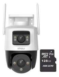 Imou & cronos Cámara de seguridad IPC-S7XN-10M0WED-P128 wifi IP PT Cruiser dual 10 MP (5+5) + MicroSD 128GB Audio Bidireccional Full Color Seguimiento Automático imou sense cctv S7XN Protección IP66