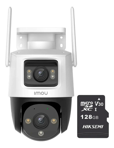 Imou & cronos Cámara de seguridad IPC-S7XN-10M0WED-P128 wifi IP PT Cruiser dual 10 MP (5+5) + MicroSD 128GB Audio Bidireccional Full Color Seguimiento Automático imou sense cctv S7XN Protección IP66