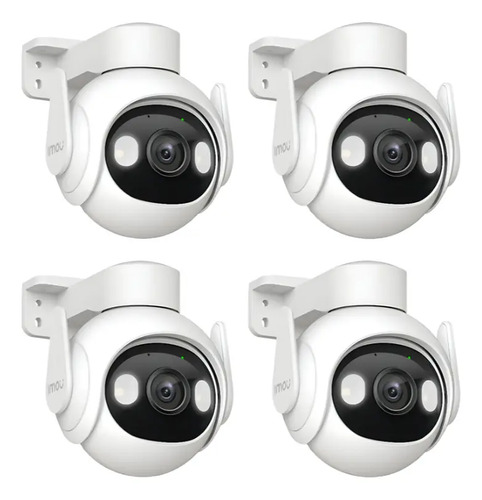 Kit Videovigilancia Cronos 4 cámaras imou Gs7en CRUISER SE WIFI 6 audio bidireccional detección de movimiento 5 megapíxeles giro 340° visión nocturna a color + Accesorios - kit CCTV
