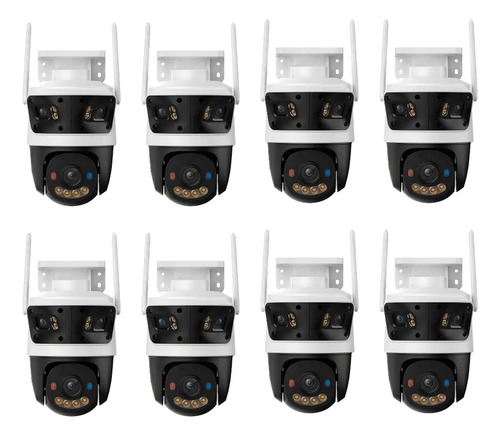 kit cronos 8 cámaras de seguridad imou Cruiser Triple 11MP IPC-S7UN-11M0WED IP Wifi full Color 2 lentes Fijos 3mp c/u + Lente PT 5 Mp Disuasión Activa Audio Bidireccional detección con IA