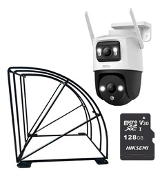 Kit Cronos Cámara Imou PTZ Wifi IPC-S7XN-10M0WED 10MP + Estructura Metalica + MicroSD 128gb - Kit CCTV S7XN10-PROTEC-128 Cámara Doble Lente Full Color + Imou Sense Con Audio Doble Vía Y Detección de humano