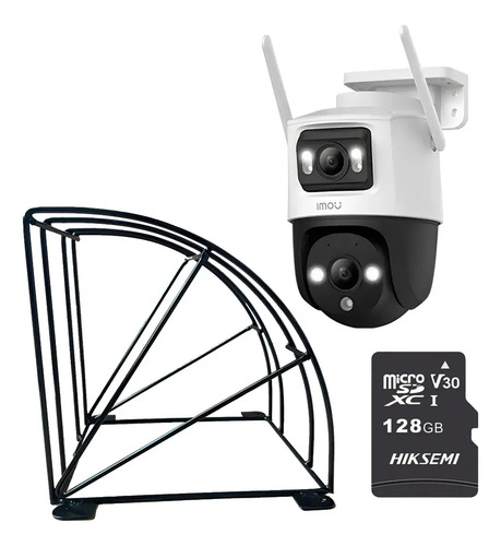 Kit Cronos Cámara Imou PTZ Wifi IPC-S7XN-10M0WED 10MP + Estructura Metalica + MicroSD 128gb - Kit CCTV S7XN10-PROTEC-128 Cámara Doble Lente Full Color + Imou Sense Con Audio Doble Vía Y Detección de humano