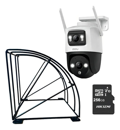 Kit Cronos Cámara Imou PTZ Wifi IPC-S7XN-10M0WED 10MP + Estructura Metalica + MicroSD 256gb - Kit CCTV S7XN10-PROTEC-256 Cámara Doble Lente Full Color + Imou Sense Con Audio Doble Vía Y Detección de humano