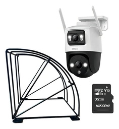Kit Cronos Cámara Imou PTZ Wifi IPC-S7XN-10M0WED 10MP + Estructura Metalica + MicroSD 32gb - Kit CCTV S7XN10-PROTEC-32 Cámara Doble Lente Full Color + Imou Sense Con Audio Doble Vía Y Detección de humano