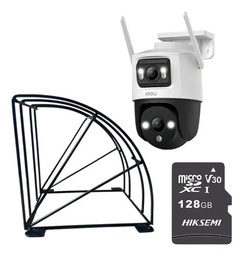 Kit Cronos Cámara Imou PTZ Wifi IPC-S7XN-8M0WED 8MP + Estructura Metalica + MicroSD 128gb - Kit CCTV S7XN-PROTEC-128 Cámara Doble Lente Full Color + Imou Sense Con Audio Doble Vía Y Detección de humano