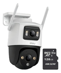 Imou Cámara de seguridad Cruiser 6MP IPC-S7XN-6M0WED-PLUS-128 Con MicroSD 128GB Doble Lente FULLCOLOR Imou Sense Alta definición Audio Doble Vía Detección de humanos 6M0WED Protección Exterior IP66