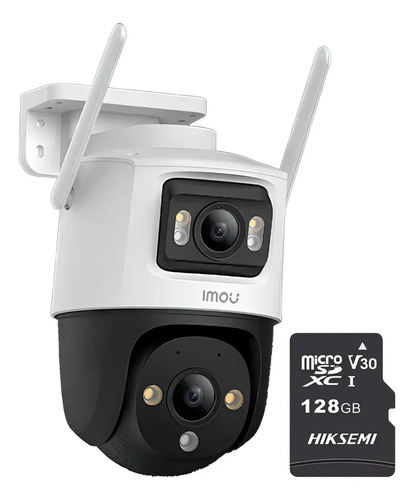Imou Cámara de seguridad Cruiser 6MP IPC-S7XN-6M0WED-PLUS-128 Con MicroSD 128GB Doble Lente FULLCOLOR Imou Sense Alta definición Audio Doble Vía Detección de humanos 6M0WED Protección Exterior IP66