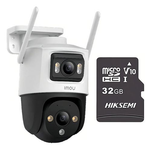 Imou Cámara de seguridad Cruiser 8MP IPC-S7XN-8M0WED-PLUS-32 Con MicroSD 32GB Doble Lente FULLCOLOR Imou Sense Alta definición Audio Doble Vía Detección de humanos 8M0WED Protección Exterior IP66