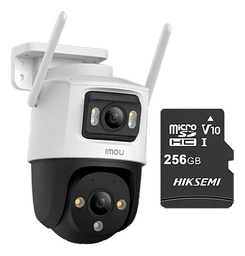 Imou Cámara de seguridad Cruiser 8MP IPC-S7XN-8M0WED-PLUS-256 Con MicroSD 256GB Doble Lente FULLCOLOR Imou Sense Alta definición Audio Doble Vía Detección de humanos 8M0WED Protección Exterior IP66